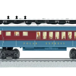 Lionel Trains The Polar Express Dinning Car Electric O Gauge Model Holiday Train Car With Interior Illumination And Operating Couplers