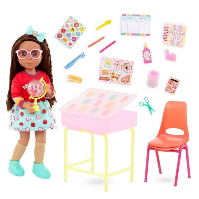 Glitter Girls 14" Doll And Accessories Alessa & School Desk Playset - Image 10