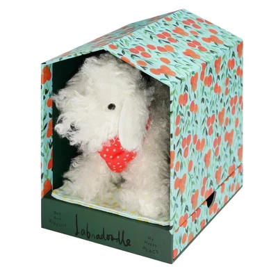 Manhattan Toy Bed & Biscuit Labradoodle Plush Puppy Dog & Keepsake Dog House With Mini-Storybook In Hidden Drawer - Image 9