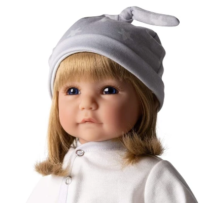 Adora Realistic Baby Doll Little Lamb Toddler Doll - 20 Inch, Soft CuddleMe Vinyl, Blonde Hair, Blue Eyes - Image 2