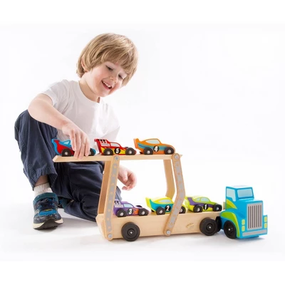 Melissa & Doug Mega Race-Car Carrier - Image 7