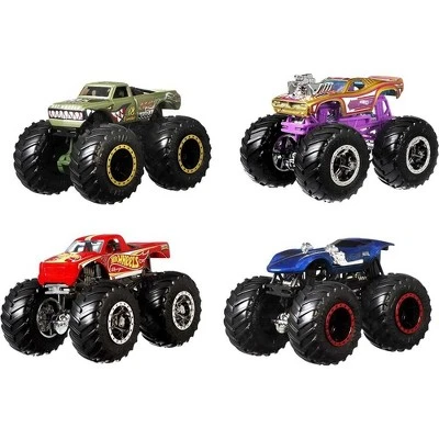 Hot Wheels Monster Trucks 1: 64 Scale 4-Truck Pack, GBP23 Styles May Vary - Image 2