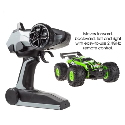 Toy Time Kids' 1:16 Scale Remote Control Monster Truck - Green - Image 3