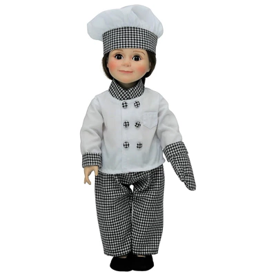The Queen's Treasures 18 Inch Doll 6 Piece Pastry Chef Clothing Outfit - Image 3