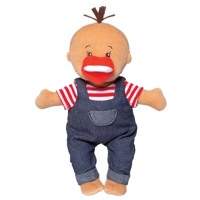 Manhattan Toy Wee Baby Stella Tiny Farmer 12" Soft Baby Doll Set. - Image 3