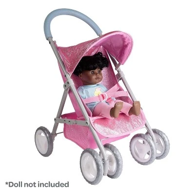 Adora Baby Doll Stroller Glam Glitter Medium Shade Stroller, Sparkly & Glittery, Fits Dolls Up To 20 Inches - Image 5