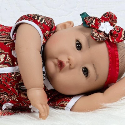 Paradise Galleries Lifelike Reborn Baby Doll Mei, 20 Inch Girl In GentleTouch Vinyl & Weighted Body, 4-Piece Set - Image 6