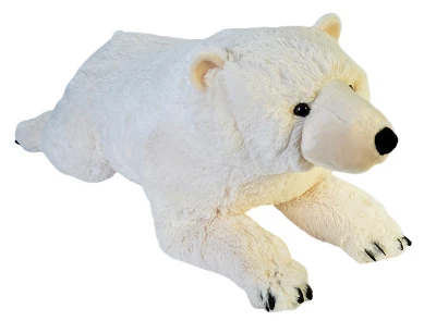 Wild Republic Cuddlekins Jumbo Polar Bear Stuffed Animal, 30 Inches