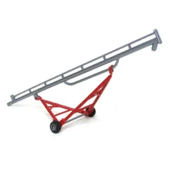Standi Toys 1/64 Scale Red & Silver Plastic Grain Auger (52 Feet To Scale) ST113