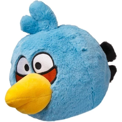 Mighty Mojo Angry Birds Collectible Plush Doll Blue Bird 8" - Image 2