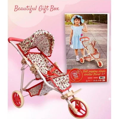 The New York Doll Collection Baby Doll Stroller - Jogging Toy Stroller - Image 5