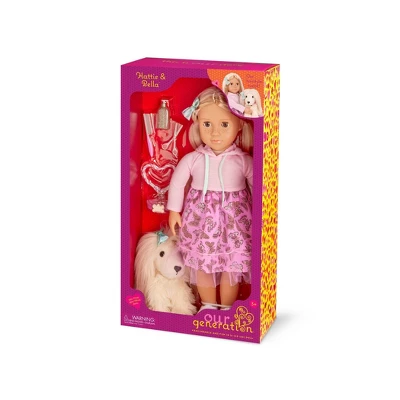 Our Generation Hattie & Bella 18" Doll & Pet Puppy Set - Image 4