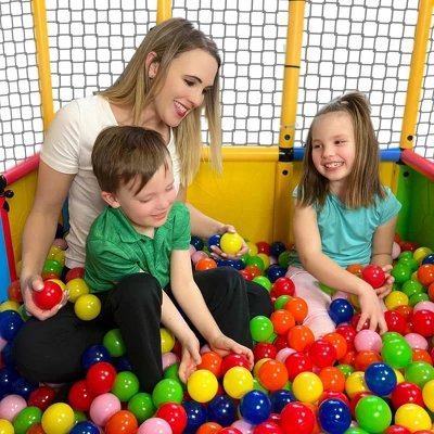 Funphix Dive In Ball Pit Set 414 Pcs Ball Pit Building Toy Develops STEM Skills, Encourages Physical Activity & Teamwork - Image 4