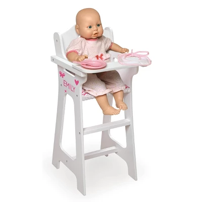 Badger Basket Doll High Chair With Accessories And Free Personalization Kit - Image 4