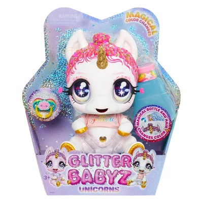 MGA Glitter Babyz Unicorn Baby Doll With Magical Color Changes - Image 5