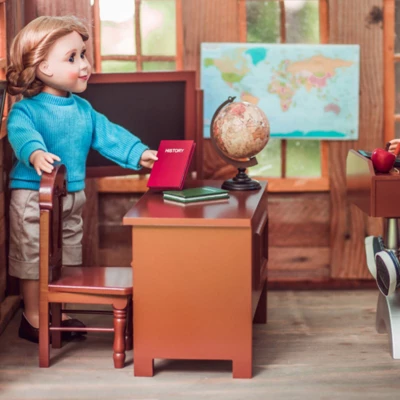 The Queen's Treasures 18 In Doll 1930's Classroom Furniture & Accessories - Image 3