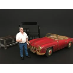 Mechanics 4 Piece Figurine Set For 1/18 Scale Models By American Diorama
