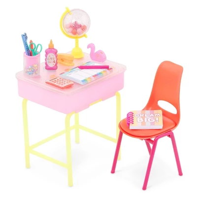 Glitter Girls 14" Doll And Accessories Alessa & School Desk Playset - Image 9