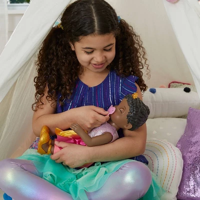 Baby Alive Princess Ellie Grows Up! Growing And Talking Baby Doll - Black Hair - Image 8