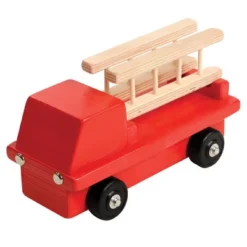 Kaplan Early Learning Birch And Maple Wooden Fire Truck