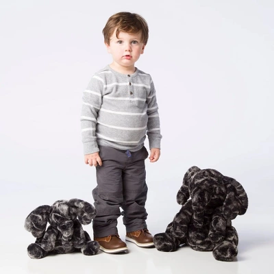 Manhattan Toy Luxe Liam Stuffed Animal Elephant Plush Baby Toy, 9" - Image 2