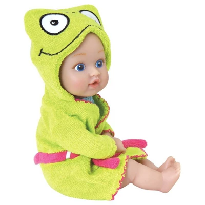 Adora Baby Bath Toy Frog, 8.5 Inch Bath Time Baby Tot Doll With QuickDri Body - Image 2