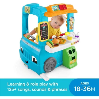 Fisher Price Fisher-Price Laugh & Learn Servin' Up Fun Food Truck With 20+ Piece Accessory Set DYM74 - Image 2