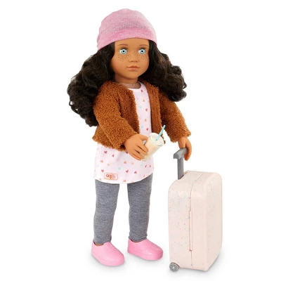 Our Generation Lisandra & Rolling Luggage 18" Travel Doll - Image 2