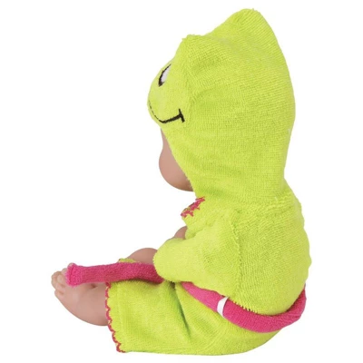 Adora Baby Bath Toy Frog, 8.5 Inch Bath Time Baby Tot Doll With QuickDri Body - Image 3