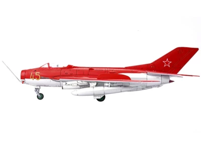 Mikoyan-Gurevich MiG-19S Farmer C Fighter Aircraft "Yellow 45" "Wing" Series 1/72 Diecast Model By Panzerkampf