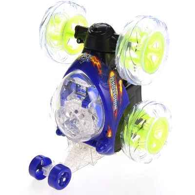 Link Remote Control Car, RC Stunt Car 360°Rolling Twister With Lights & Music For Kids & Adults