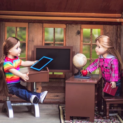 The Queen's Treasures 18 In Doll 1930's Classroom Furniture & Accessories