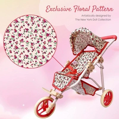 The New York Doll Collection Baby Doll Stroller - Jogging Toy Stroller - Image 2