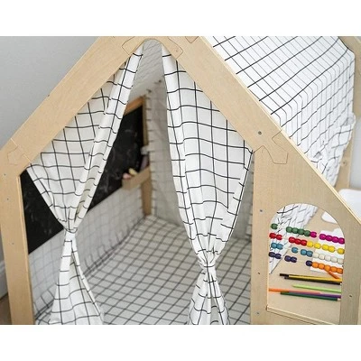 Avenlur Flair - Wooden 5 In 1 Indoor Playhouse Play Tent With Desk Table - Image 4