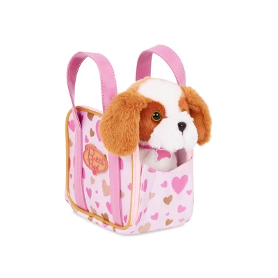 Pucci Pups Heart Tote Bag With Shih Tzu Stuffed Animal - Image 3