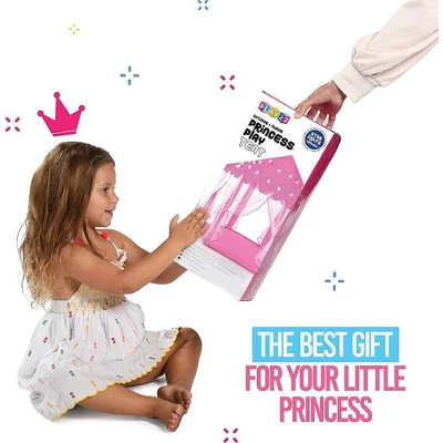 Large Playhouse Tent - Princess Castle Pink With Star Lights And Carry Bag - Play22USA - Image 4