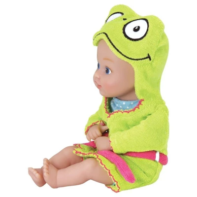 Adora Baby Bath Toy Frog, 8.5 Inch Bath Time Baby Tot Doll With QuickDri Body - Image 4