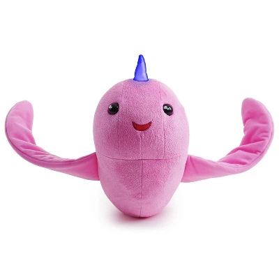 Fingerlings HUGS - Rachel (Pink Glitter) - Interactive Plush Narwhal - By WowWee - Image 2