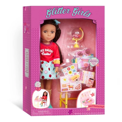 Glitter Girls 14" Doll And Accessories Alessa & School Desk Playset - Image 11