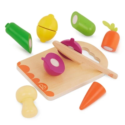 B. Toys - Wooden Play Fruits & Vegetables For Slicing - Chop 'n' Play Fruits & Veggies - Image 2