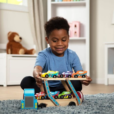 Melissa & Doug Mega Race-Car Carrier - Image 6
