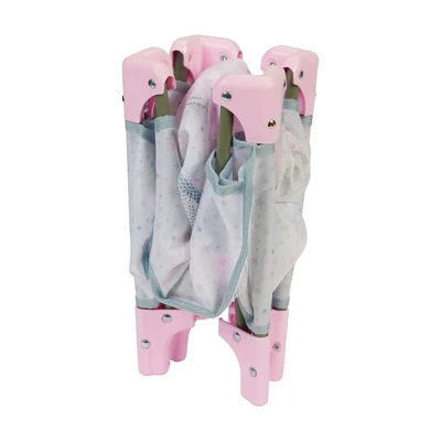 Perfectly Cute Star Print Folding Crib For Baby Doll - Image 3