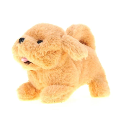 Insten Golden Retriever Puppy With Walking, Barking & Stretching Functions, Stuffed Animal Toy Pet Dog For Kids - Image 2