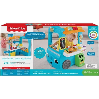 Fisher Price Fisher-Price Laugh & Learn Servin' Up Fun Food Truck With 20+ Piece Accessory Set DYM74 - Image 5