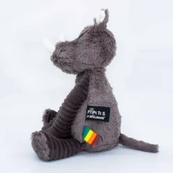 TriAction Toys Les Delingos Original Plush Animal | Grobisou The Grey Rhino