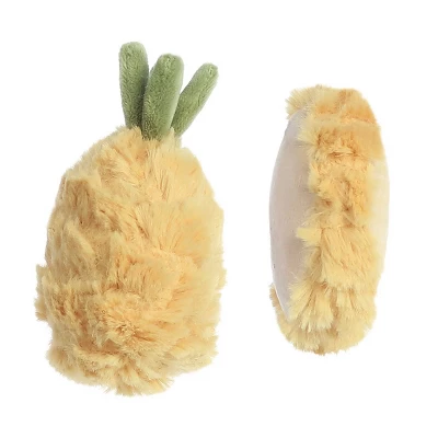 Ebba Mini Pineapple Rattle & Crinkle Set Precious Produce Adorable Baby Stuffed Animal Yellow 4" - Image 2