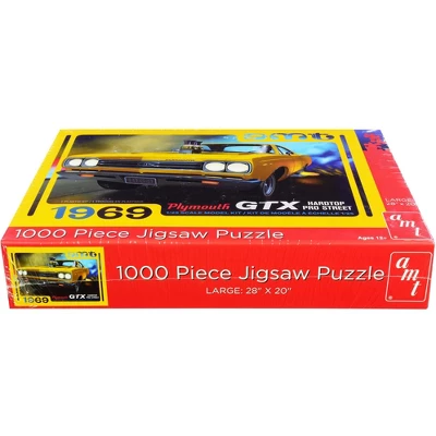 Jigsaw Puzzle 1969 Plymouth GTX Hardtop Pro Street MODEL BOX PUZZLE (1000 Piece) By AMT