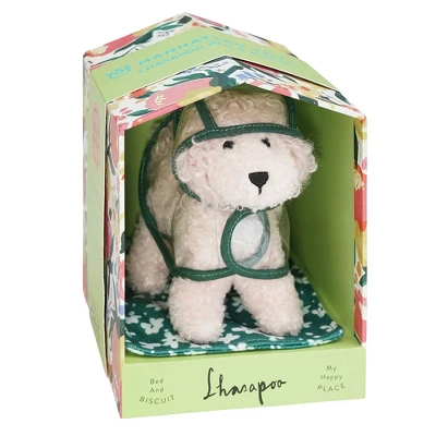 Manhattan Toy Bed & Biscuit Lhasapoo Plush Puppy Dog & Keepsake Dog House With Mini-Storybook In Hidden Drawer - Image 3